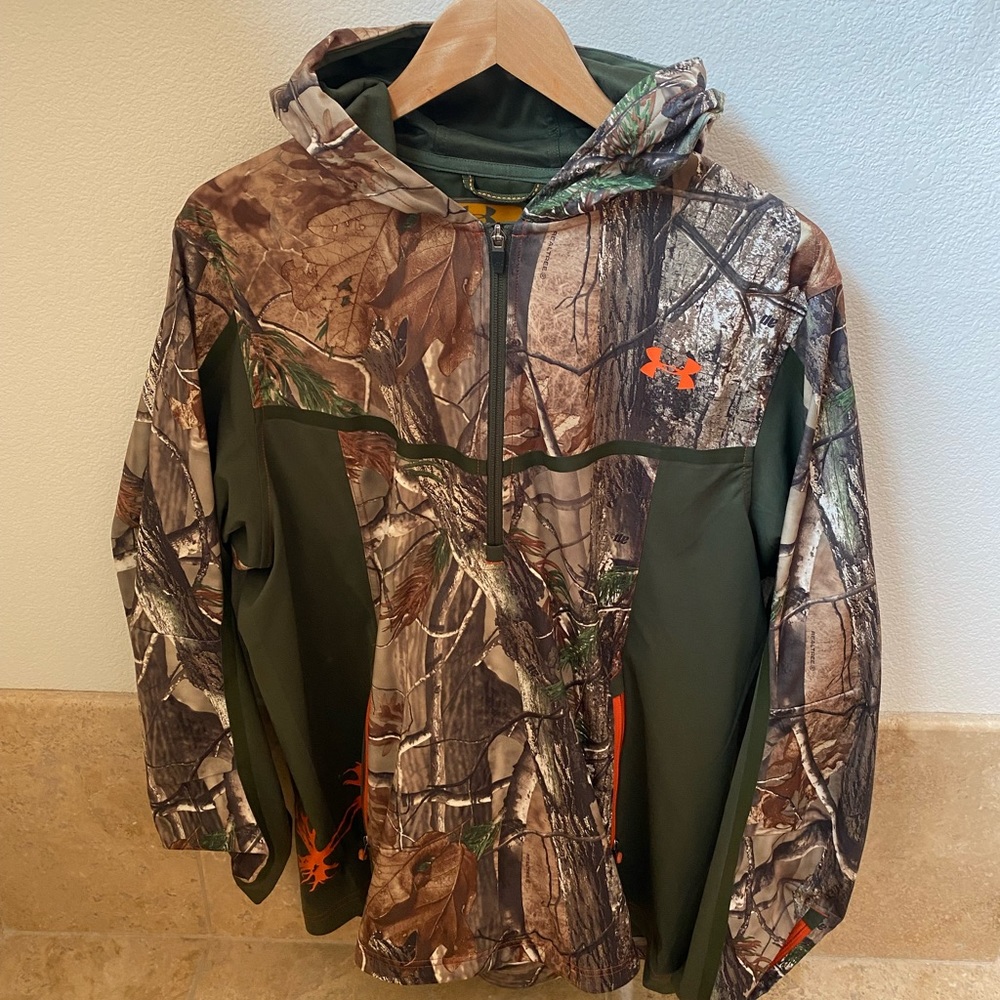 Under Armor Camouflage Quarter Zip Hoodie